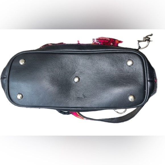 Amado Women's Crossbody Leather & Fabric Convertable Day BagBraided Handles NWOT - Picture 14 of 15